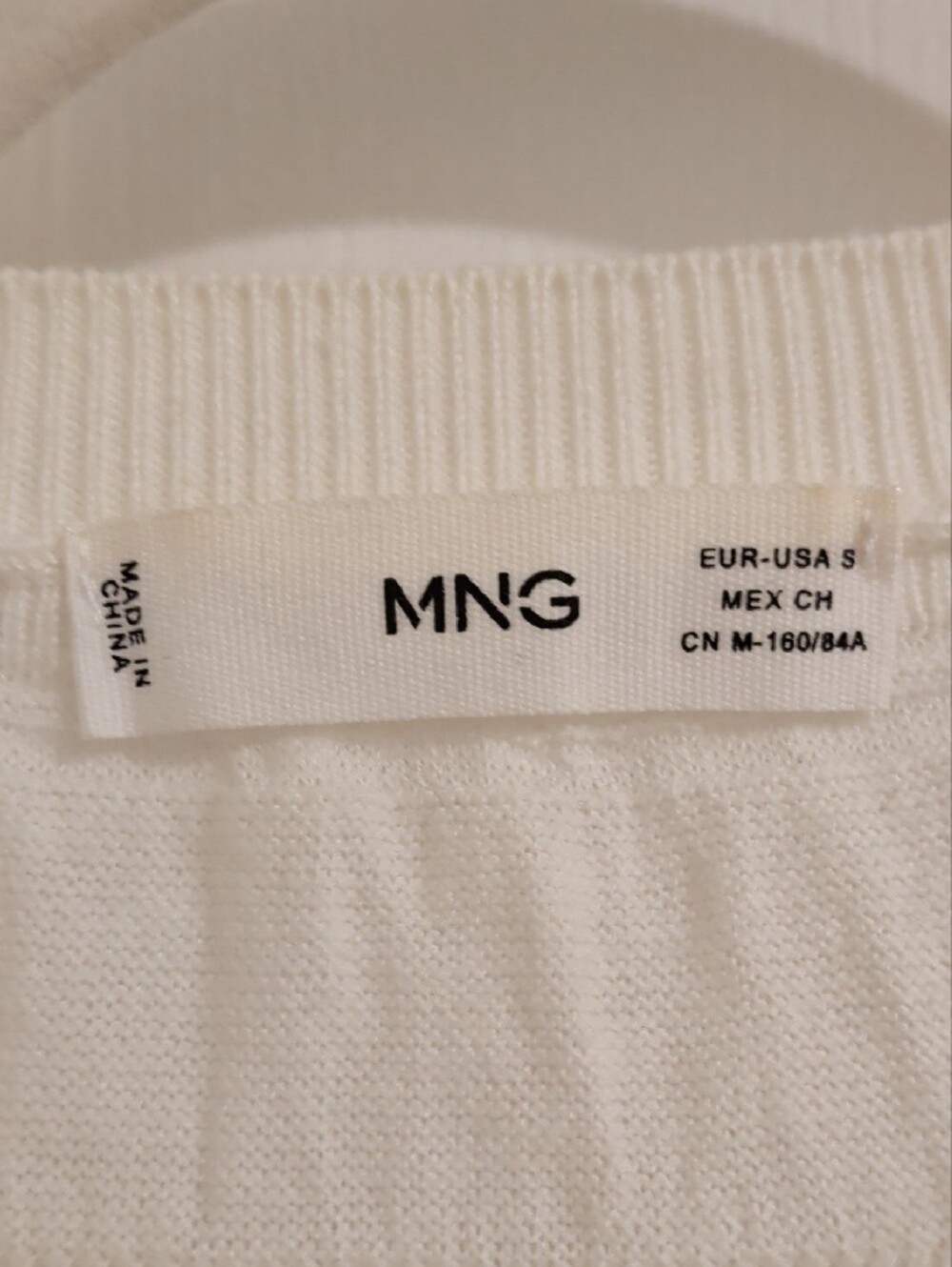 Mango Cream Textured Ribbed Long-Sleeve Sweater - Picture 2 of 3